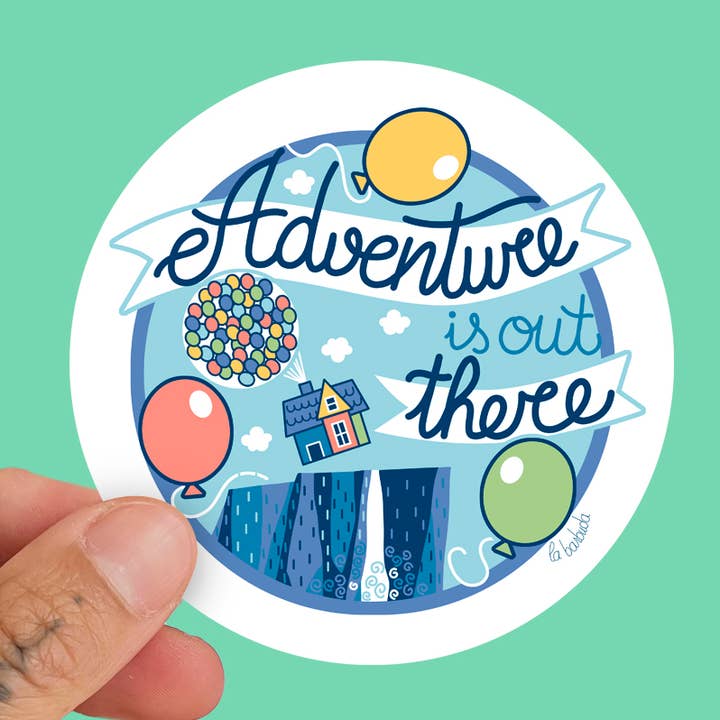 Autocollant Aventure Est Là-bas pour la vente par La Barbuda - No U.S. custom fees