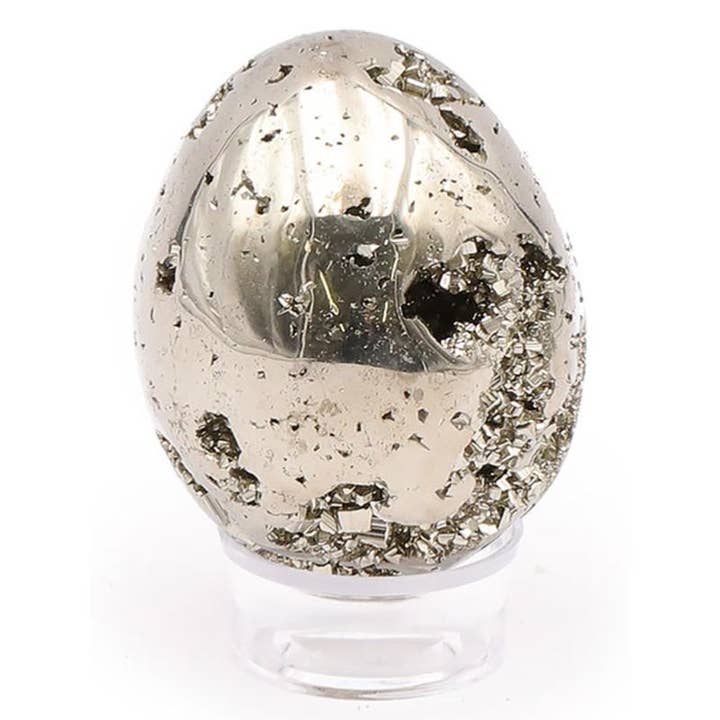 La Boîte à Cailloux - Wholesale Spiritual Stone/Crystal - Peru Pyrite Egg AA - 70-80mm