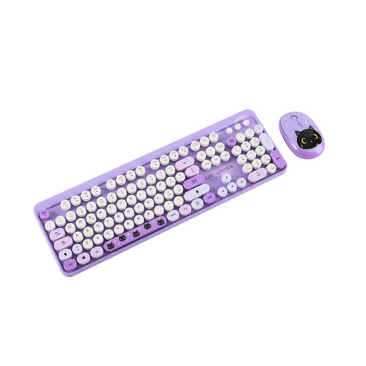 Keyboard And Mouse Set Black Cat (It) for wholesale by I-Total, I-Drink