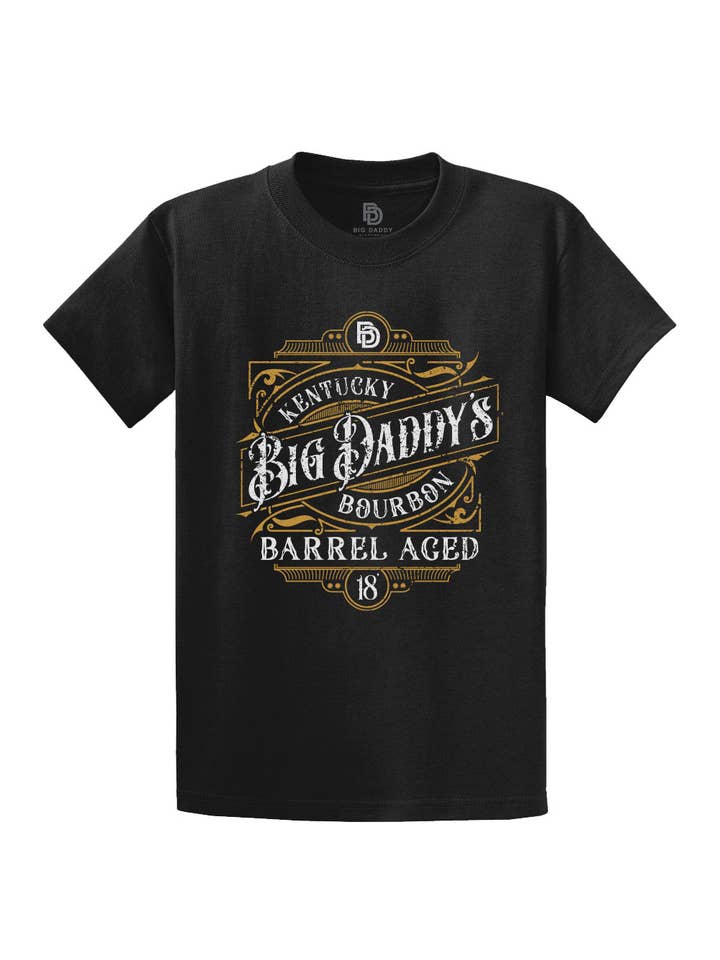 Black Big Daddy's Kentucky Bourbon Tee (Black) for wholesale on Faire