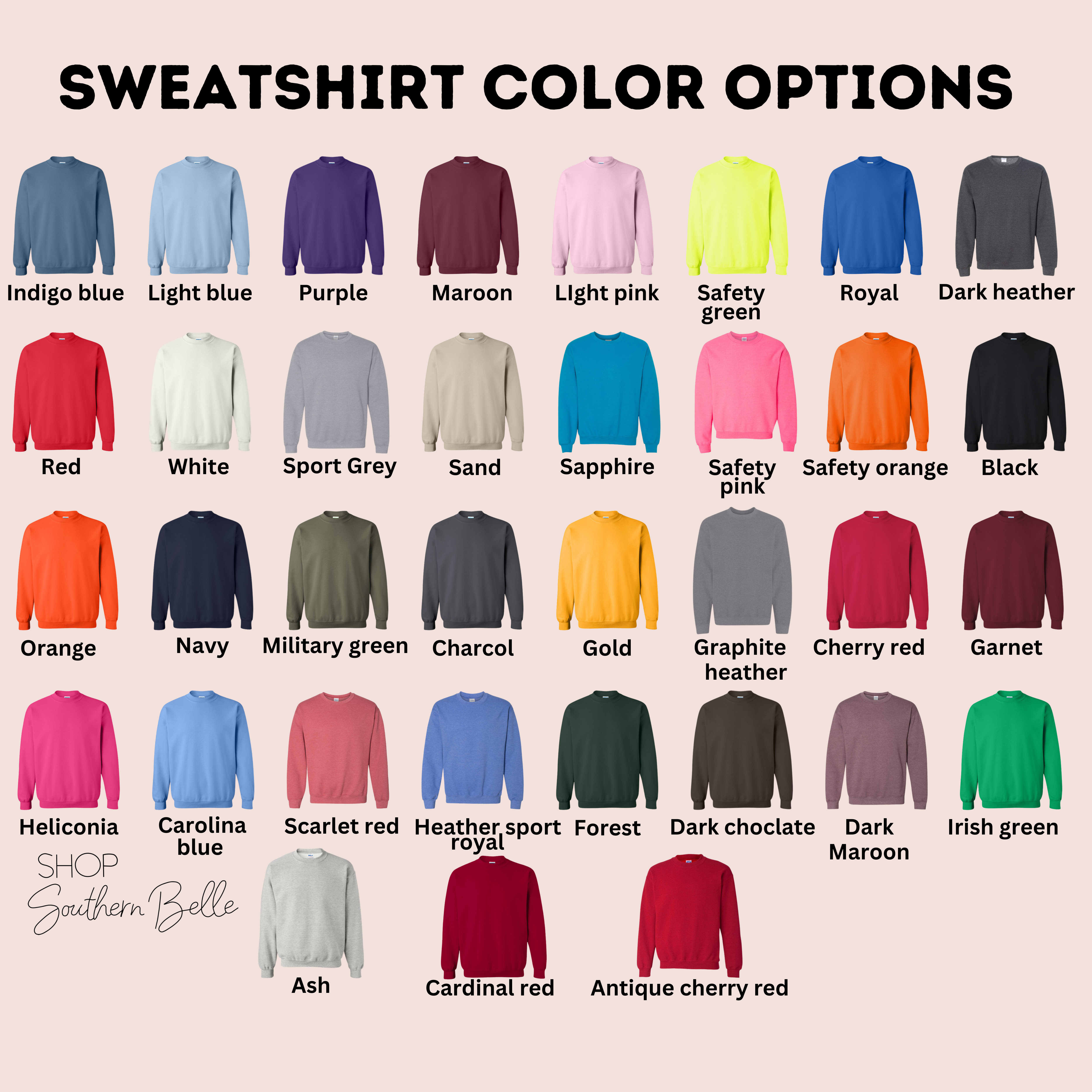 Shop Southern Belle - Vente Sweat-shirt – femme - Sweatshirt scolaire personnalisé1