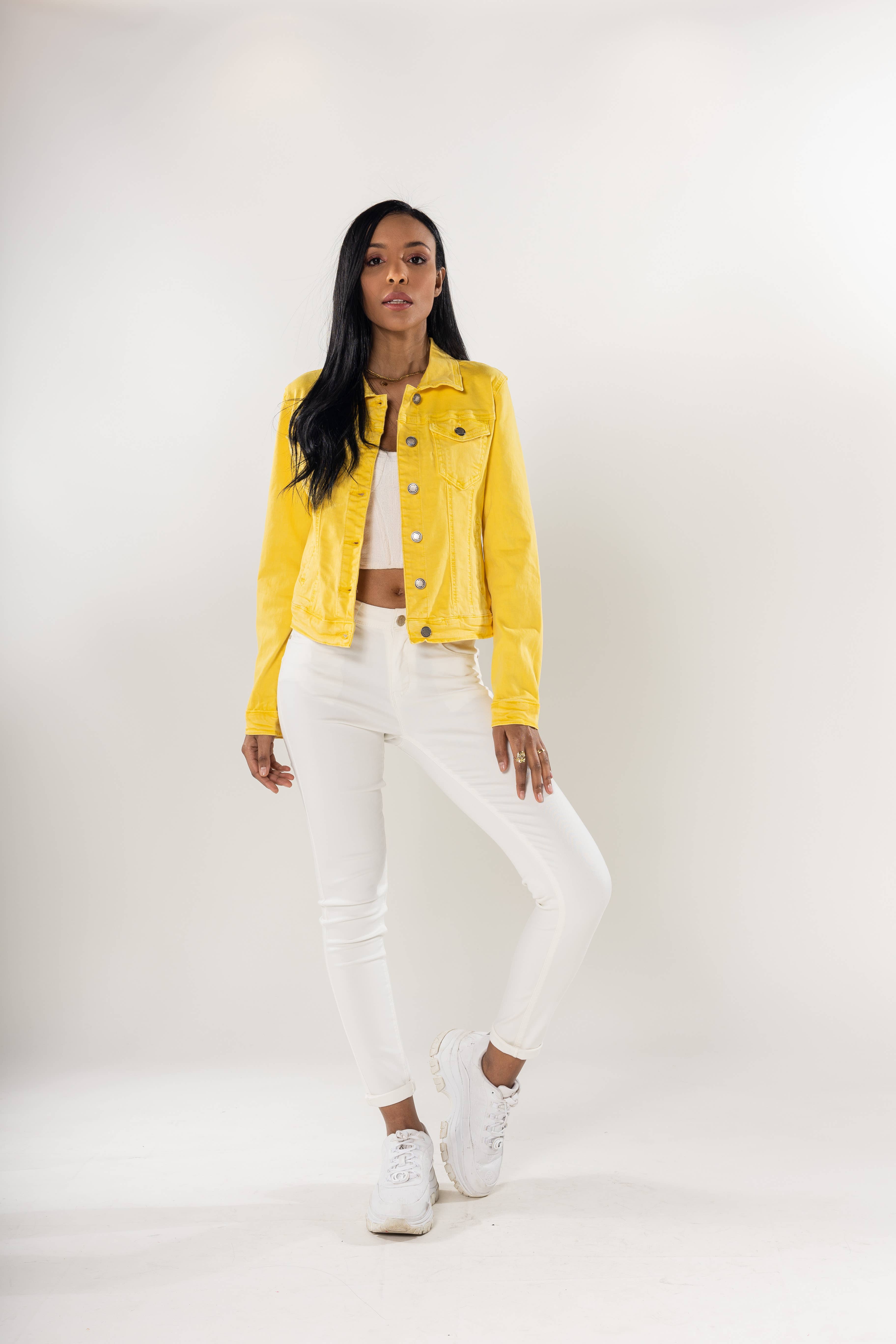 Nina Carter - Wholesale Jas - Dames - Stretch nauwsluitend jack kleur J212A13