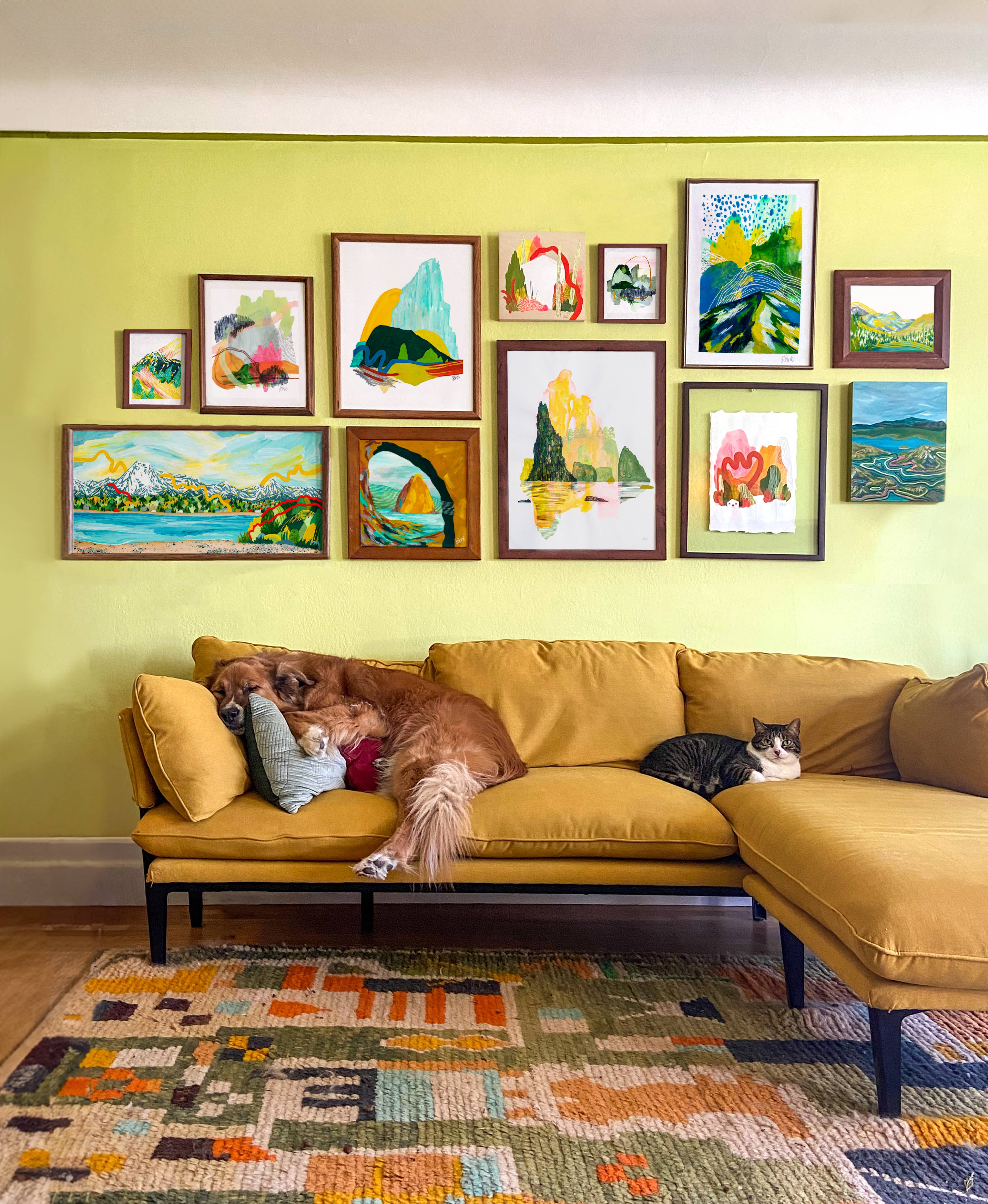 Juliann Choe - Wholesale Art Print - Mount Saint Helen and the Blushing Sun Art Print2