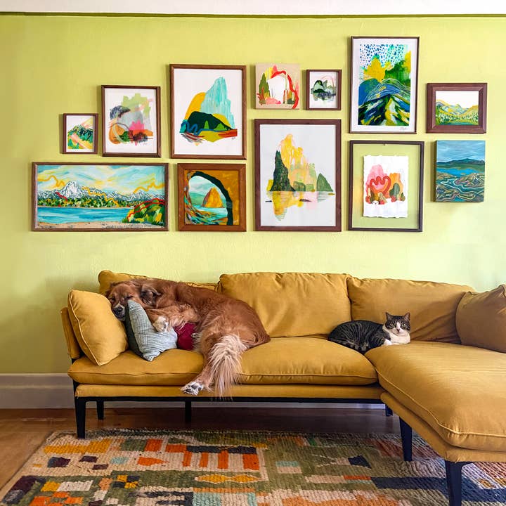 Juliann Choe - Wholesale Art Print - Mount Saint Helen and the Blushing Sun Art Print2