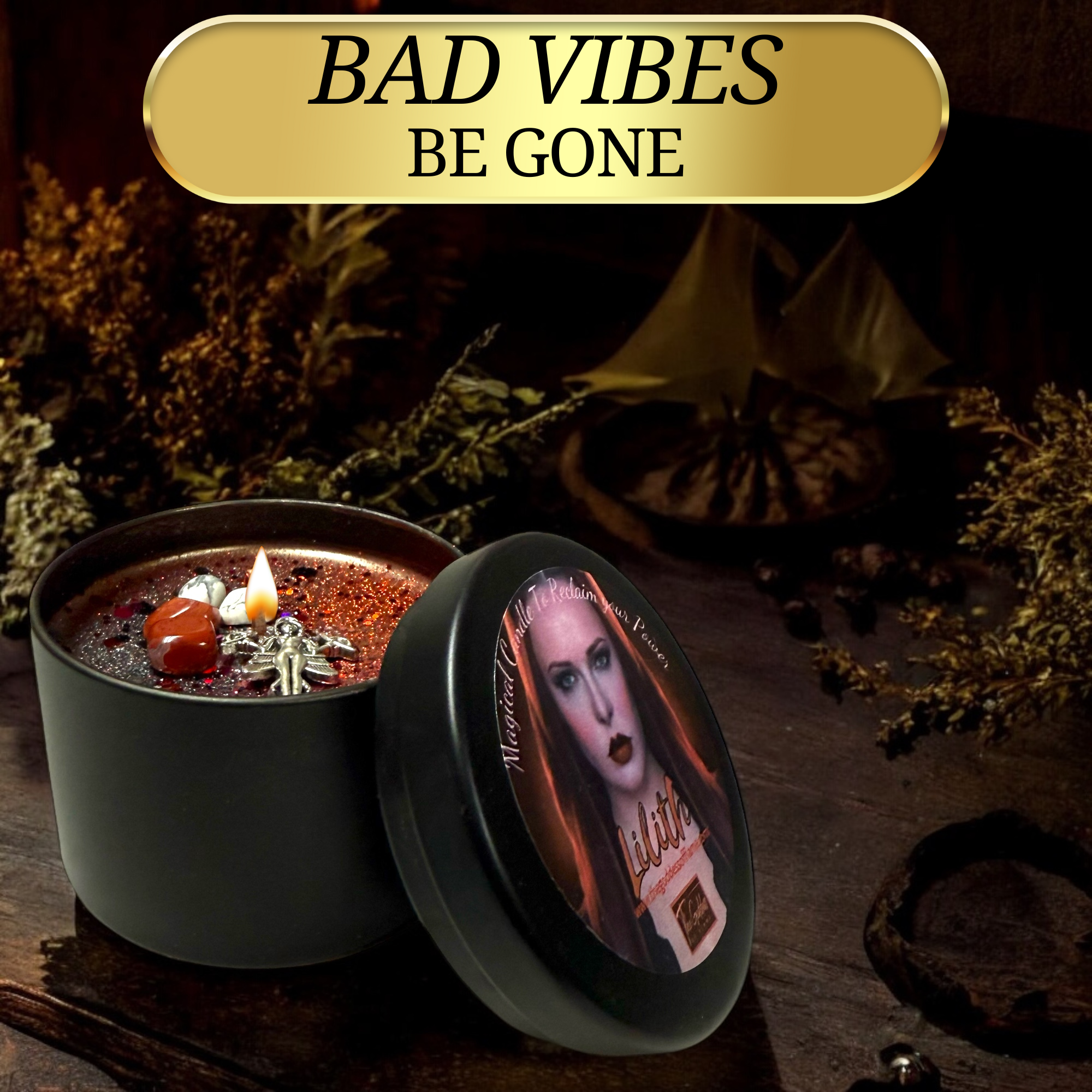 The Goddess of Flame - Wholesale Jar/Filled Candle - Lilith Summoning Spell Candle8