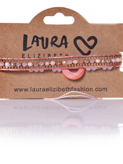 PULSEIRA DUPLA SEYCHELLES ROSA por atacado de Laura Elizibeth Fashion Limited