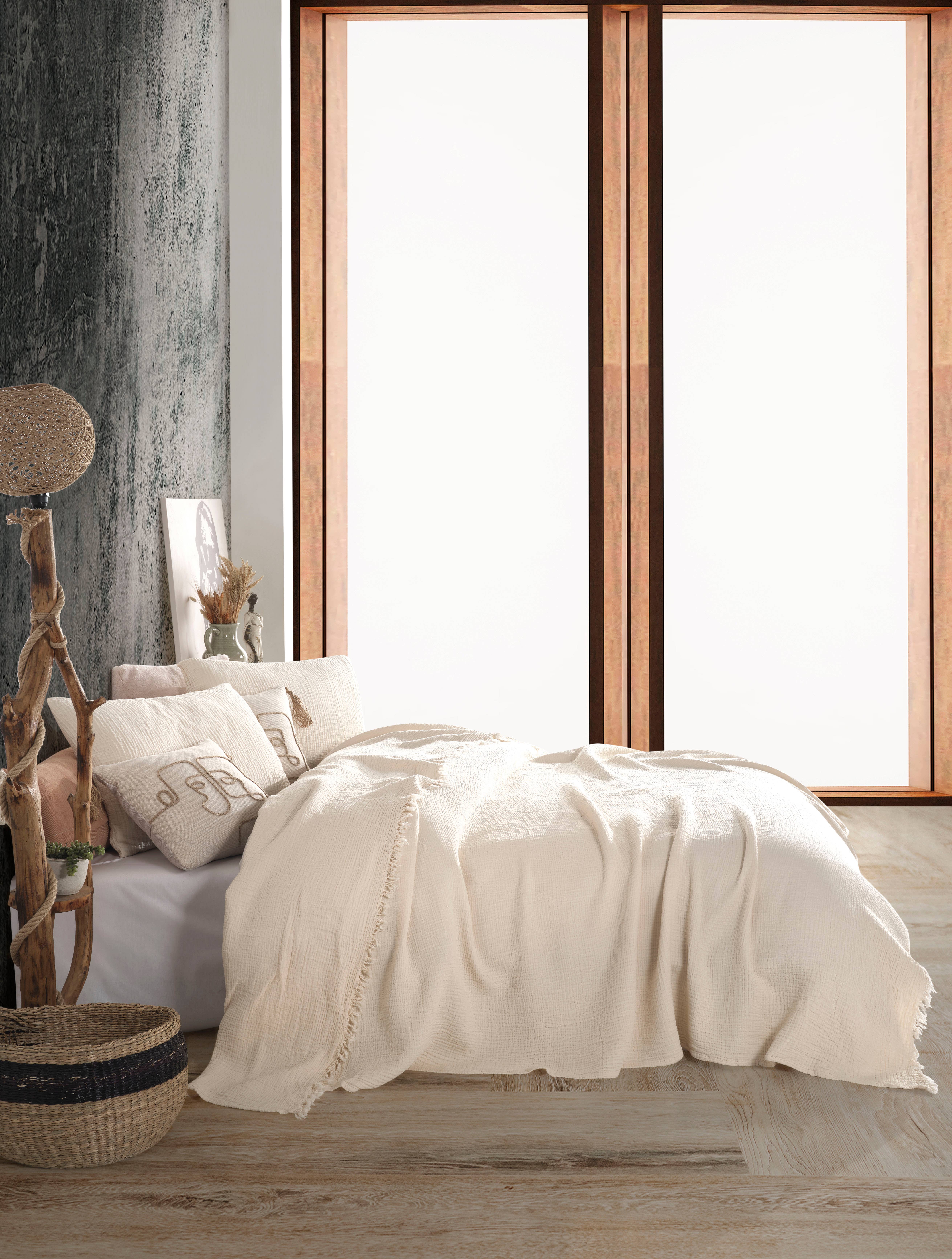 destinyhometex - Wholesale Throw Blanket - Purple color 4 layer gauze throw3