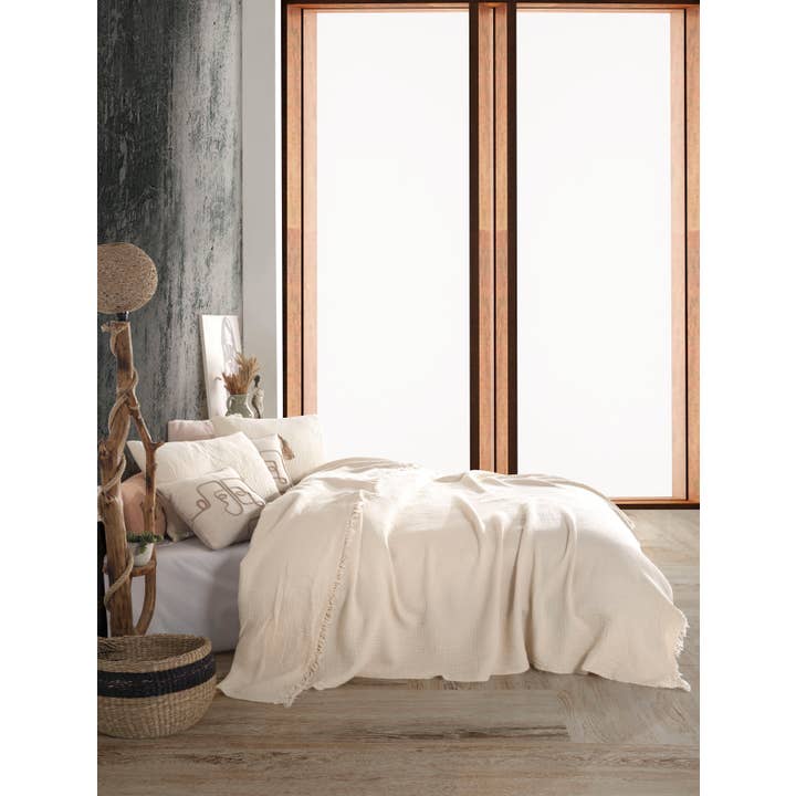 destinyhometex - Wholesale Throw Blanket - Purple color 4 layer gauze throw3