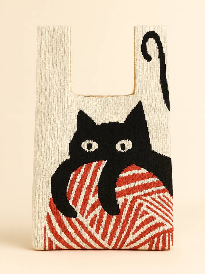 The Yarn Keeper - knitted bag for wholesale by TOKEII LTD