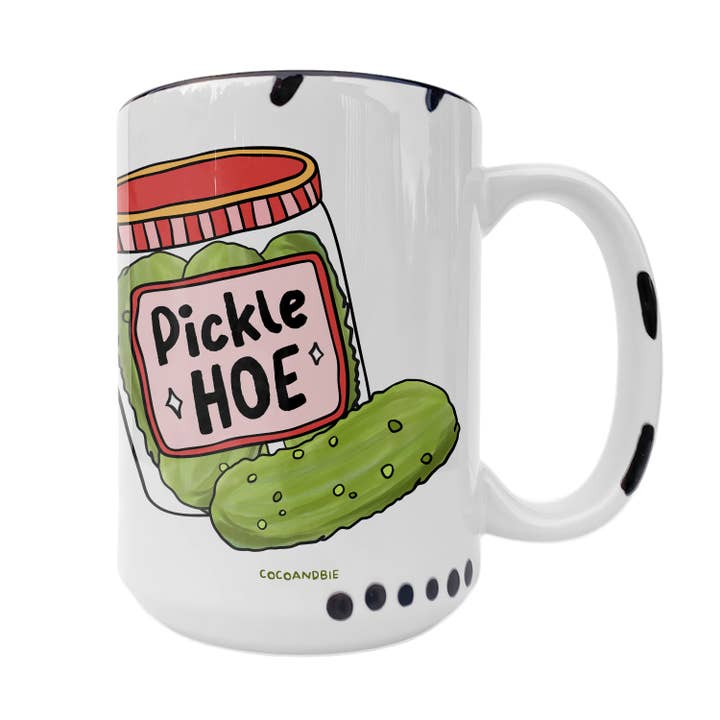 Pickle Hoe 15oz Mug, Pickle Lover, Dill Pickle Addict, Funny for wholesale by coco+bie designs