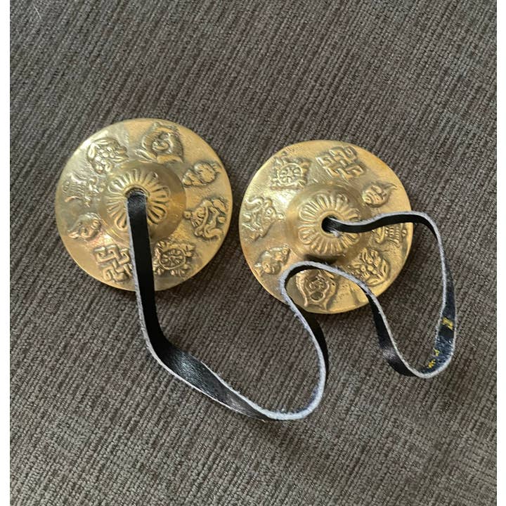 Like International - Wholesale Meditation Supplies - Hand-Engraved Flying Dragon Tingsha Cymbals for Meditation5
