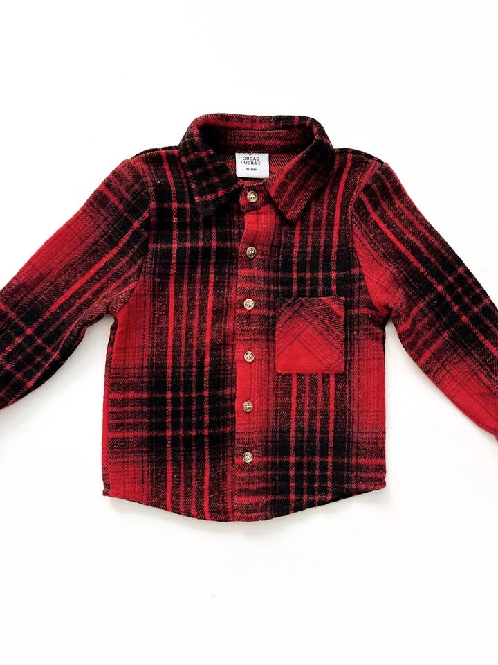 Flannel - Red Maple for wholesale by Orcas Lucille