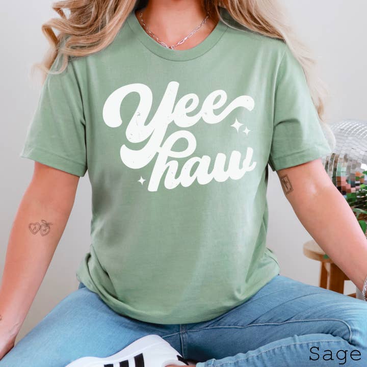 Shoppe SHC - Wholesale Screen Printed T-Shirt - Women's - Yee Haw Graphic Tee | Country Graphic Tee | Bella Canvas15