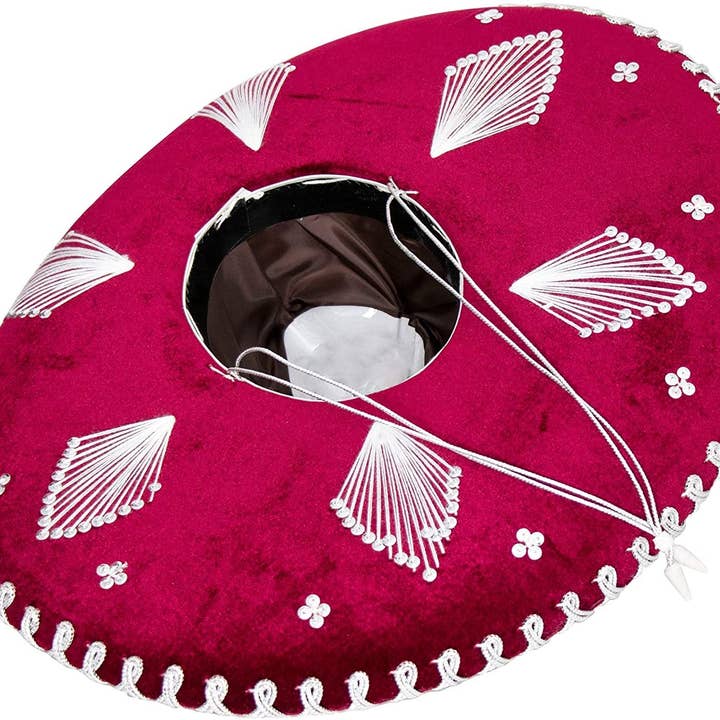 FESTMEX - Vente Chapeau de cowboy – femme - Chapeau Sombrero Mariachi Charro mexicain authentique pour adulte, chapeau mexicain haut de gamme pour fêtes costumées, 5 mai, 16 septembre2