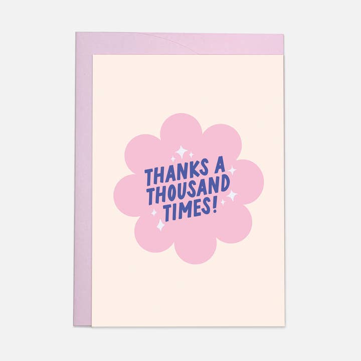 Thousand times greeting card for wholesale by Kaart Blanche