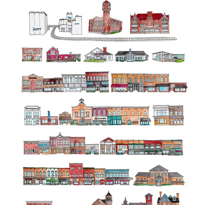 Jodi Lynn's Emporium of Doodles - Wholesale Art Print - Chelsea, Michigan Print1