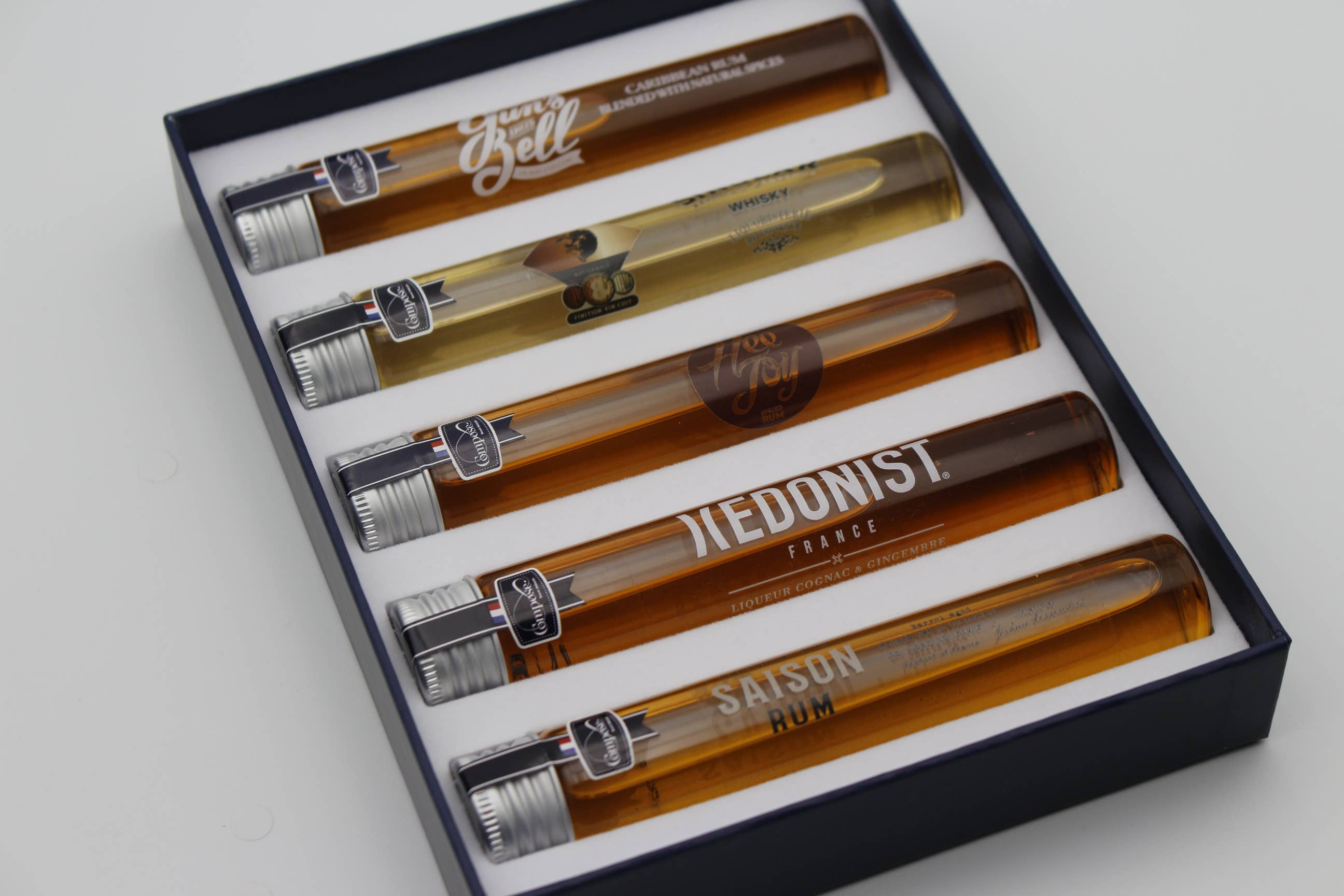 Compose - Wholesale Low Alcohol Wine/Beer/Spirits - Set of 5 Spirits (3 Rums - 1 Whiskeys - 1 Liquor)2