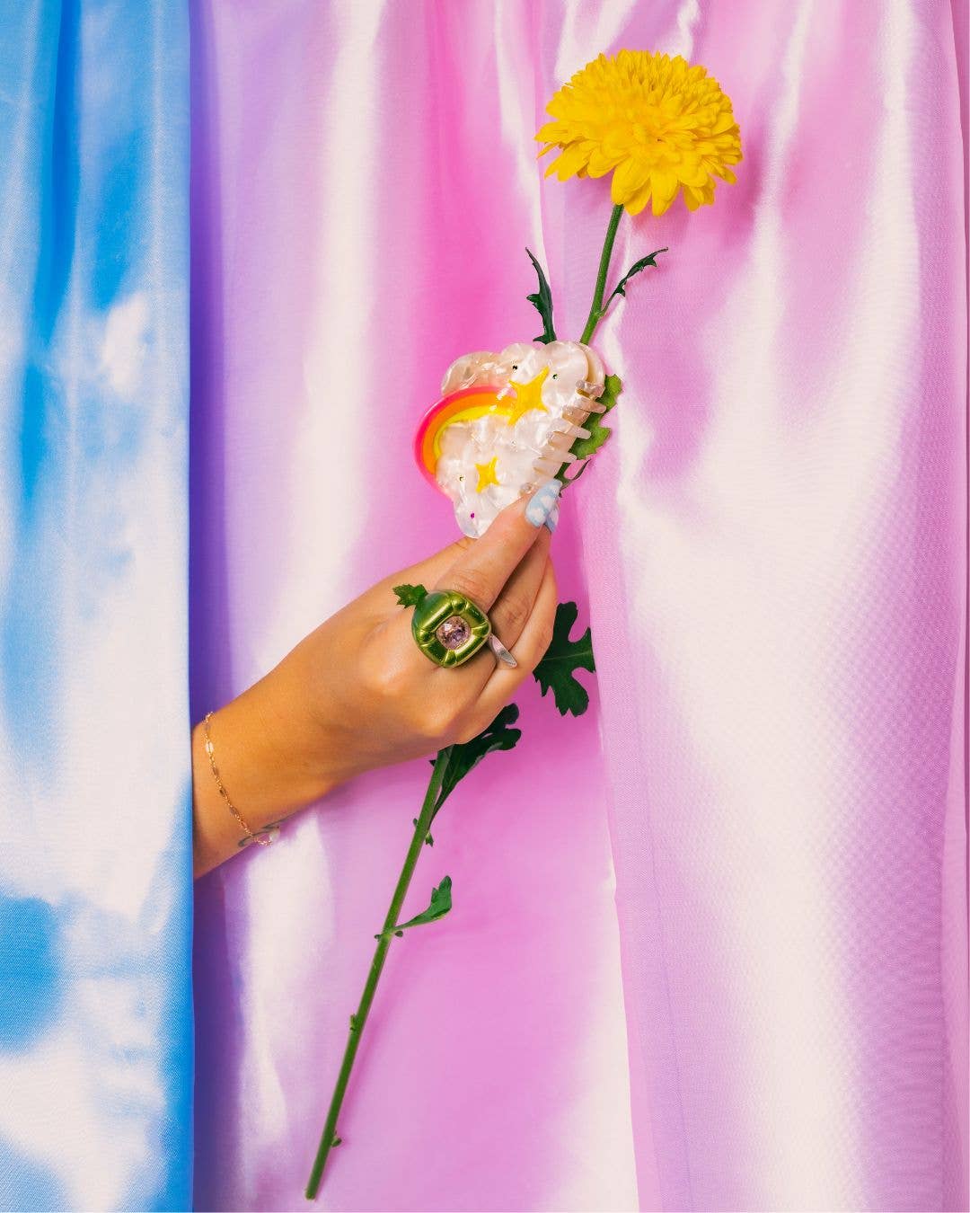 Yuuka Universe - Wholesale Hair Clip - Women's - Cloud Hair Claw, Rainbow Hair Claw, Whimsical Claw4