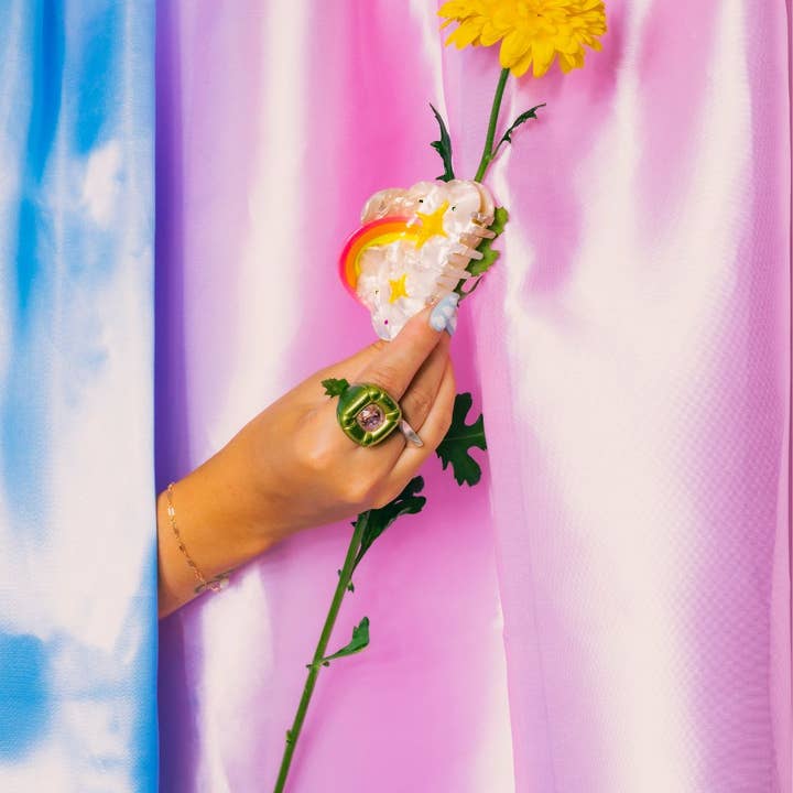 Yuuka Universe - Wholesale Hair Clip - Women's - Cloud Hair Claw, Rainbow Hair Claw, Whimsical Claw4