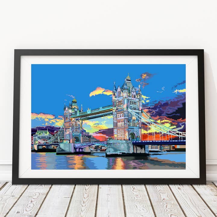 Tower Bridge From Potters Fields Park, London Art Print for wholesale by Tomartacus