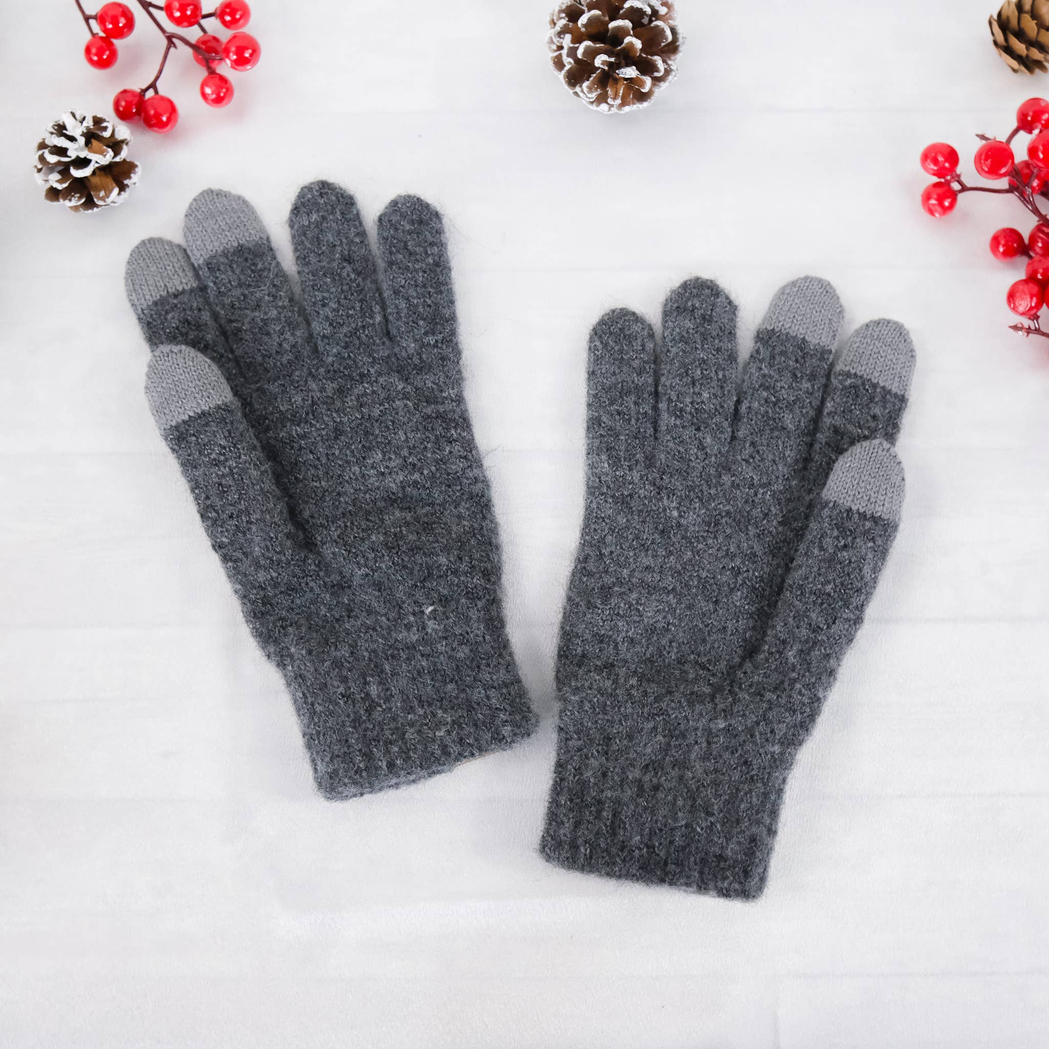 Karma Nepal Crafts - Wholesale Gloves - Unisex - Unisex  Solid Winter Touch Screen  Gloves with Fleece Lining1