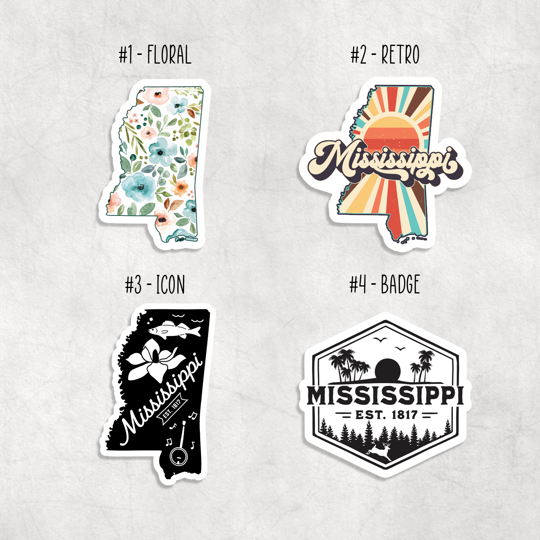 Expression Design Co – wholesale Sticker – Mississippi Stickers1