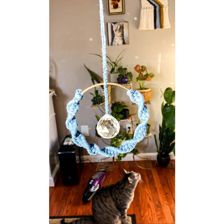 Why Knot - Vente Attrape-soleil - Créateur d'arc-en-ciel à prismes en macramé2