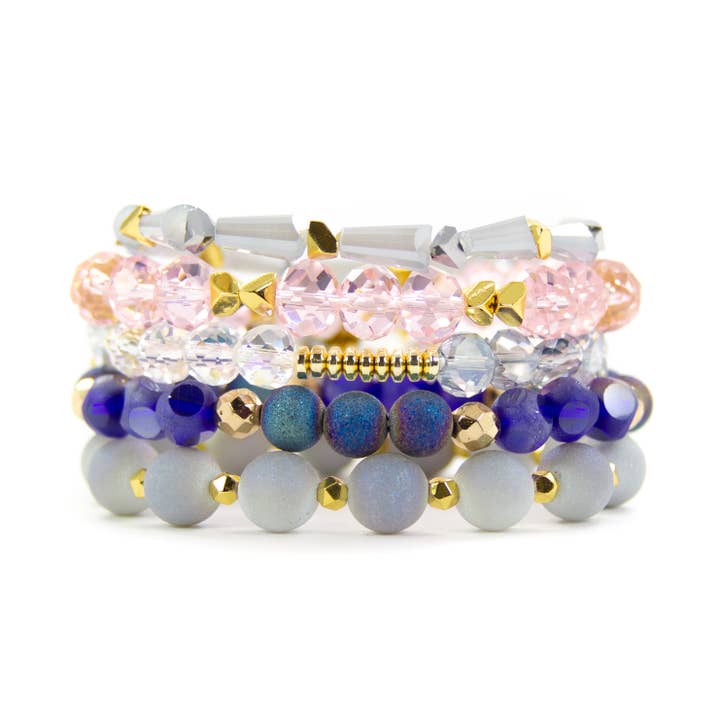Savvy Bling - Wholesale Beaded Bracelet - Pixie Bracelet Stack1