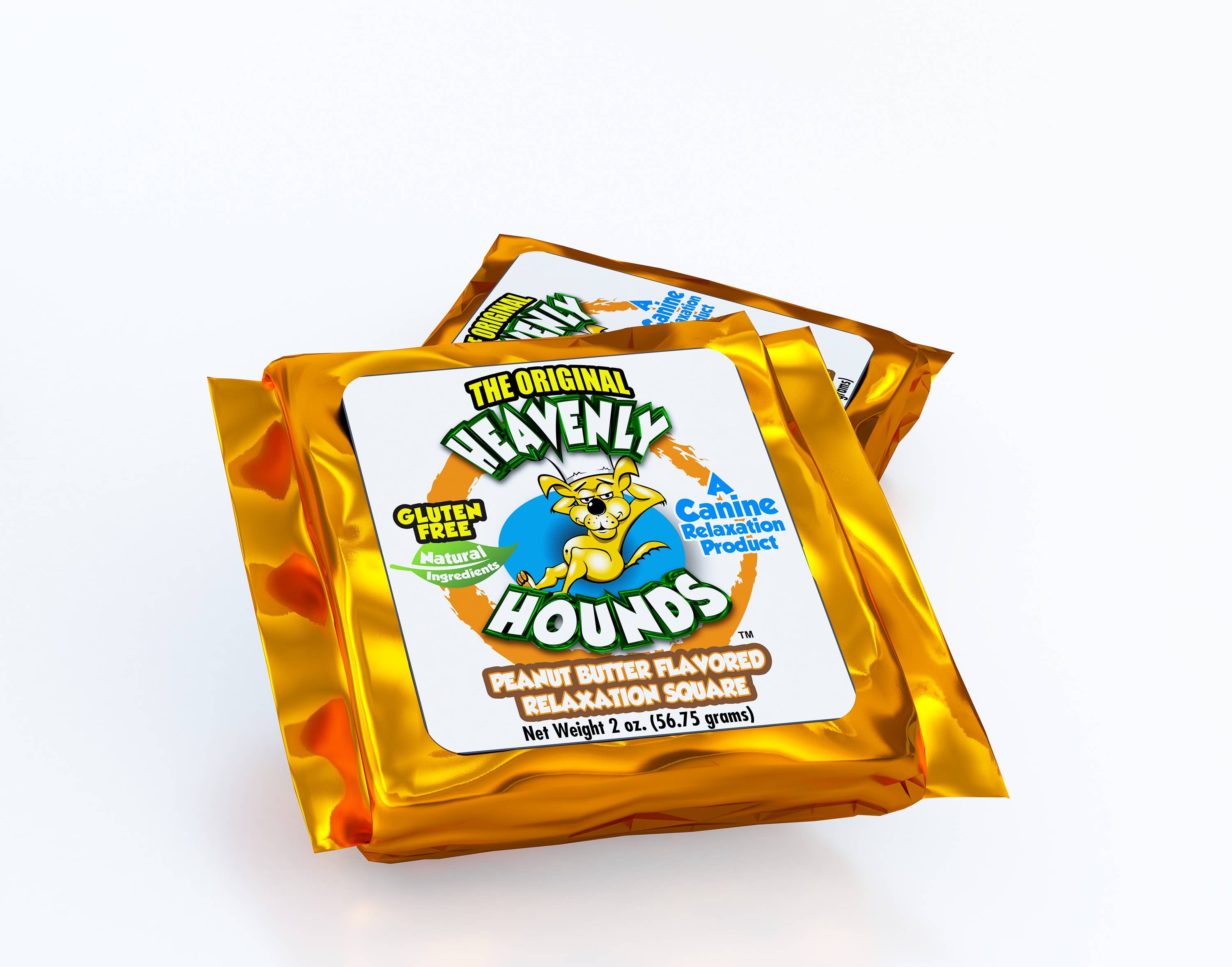 Heavenly Hounds - Wholesale Pet Treats - Dog - Peanut Butter Relaxation Square - 4 Pack1