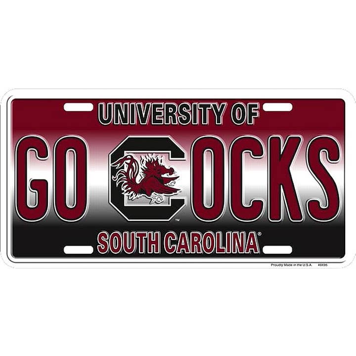 SC Univ Gamecocks GO COCKS - License Plates for wholesale by Signs 4 Fun