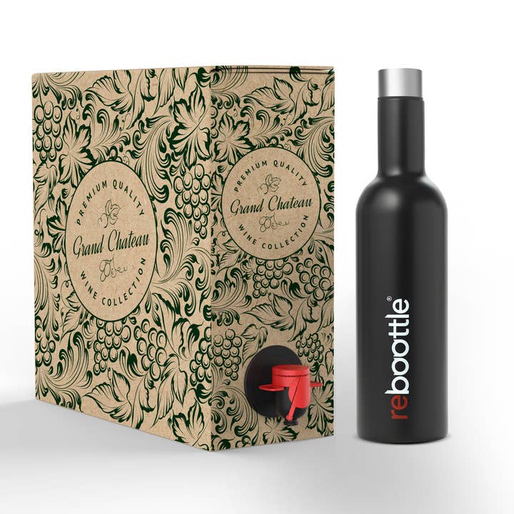 Reboottle - Wholesale Water Bottle - botella de agua de acero inoxidable NEGRA 750ml4