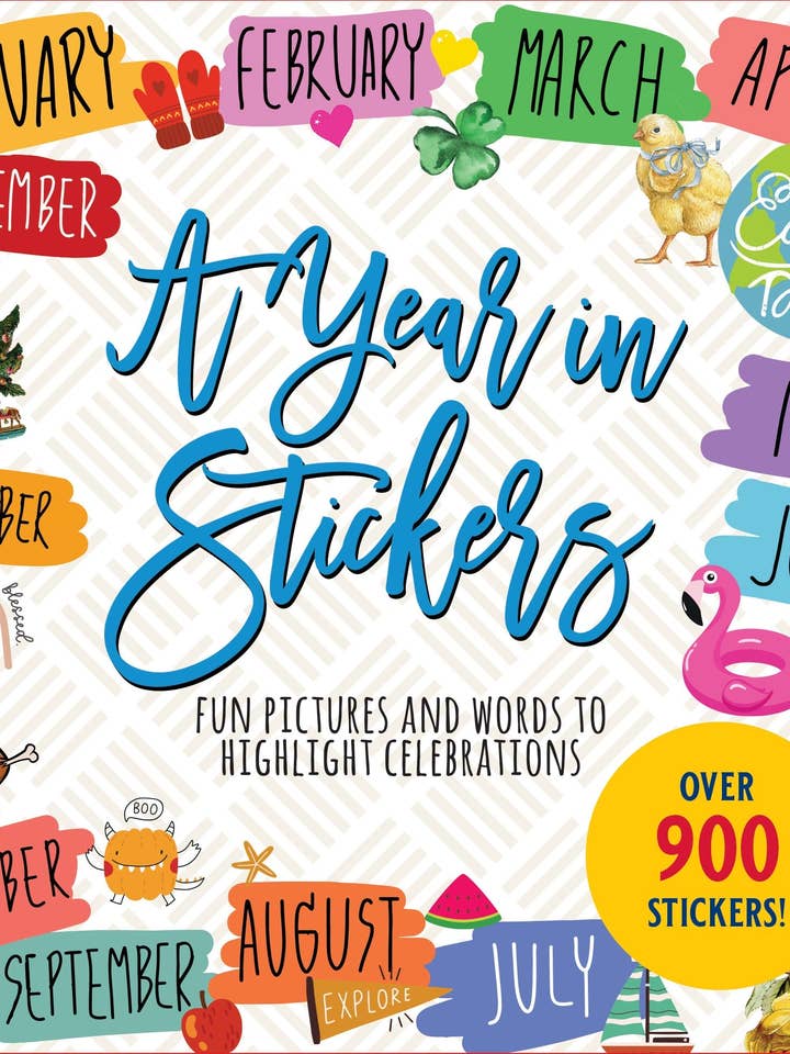 A Year in Stickers: Fun Pictures and Words to Highlight Celebrations for wholesale by Peter Pauper Press
