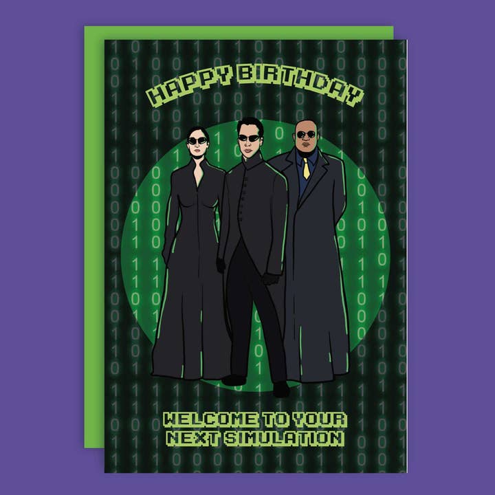 Studio Soph (We Pay Your Import Fees - We Ship DDP) - Wholesale Birthday Card - Happy Birthday Next Simulation Matrix Greeting Card2