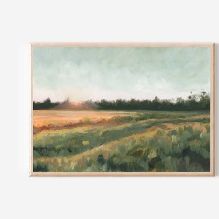 Golden Hour | Fine Art Print op canvas voor wholesale door Rebecca Sobbi Studio