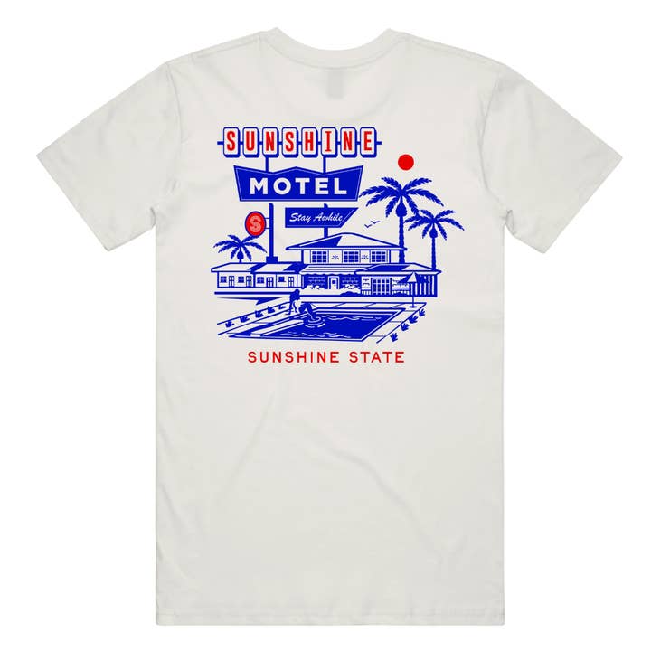 Sunshine Motel - Retro Florida tee for wholesale by Sunshine State Goods