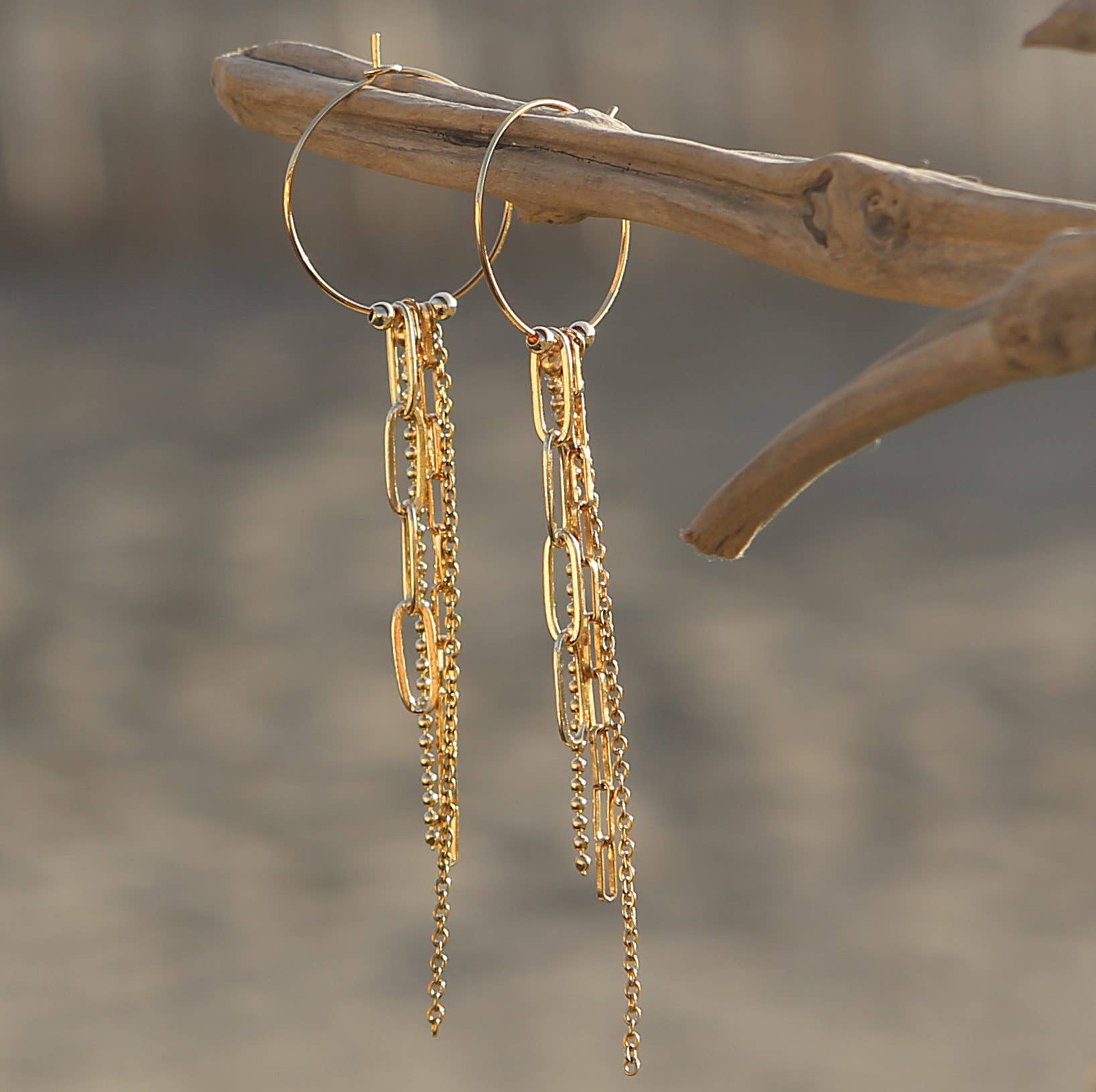 la plagette sauvage - Vendita all'ingrosso Orecchini pendenti - Orecchini «Déferlantes»0