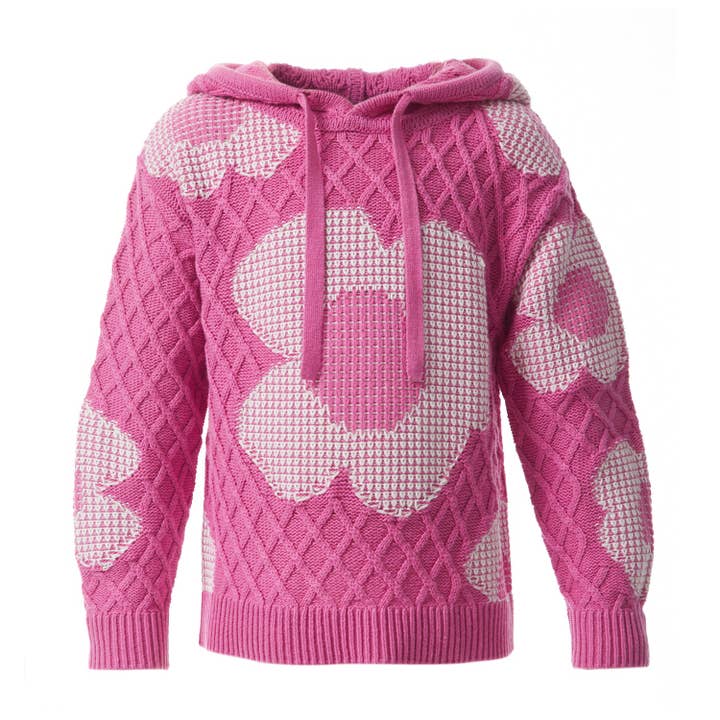 Tai & MoMo | Tessa Cable Knit Hoodie for wholesale by AT THE VENUE