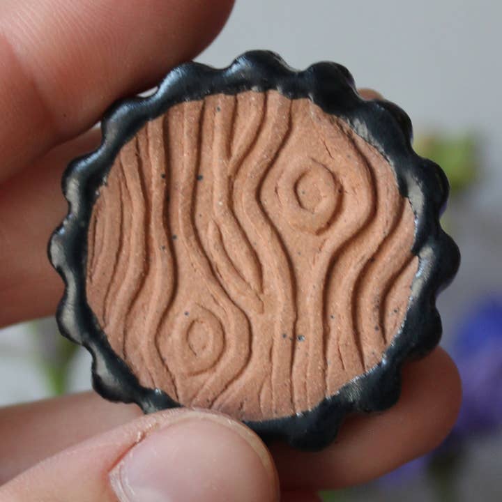 Anxiety Fidget Chip for wholesale by Cold Mountain Ceramics