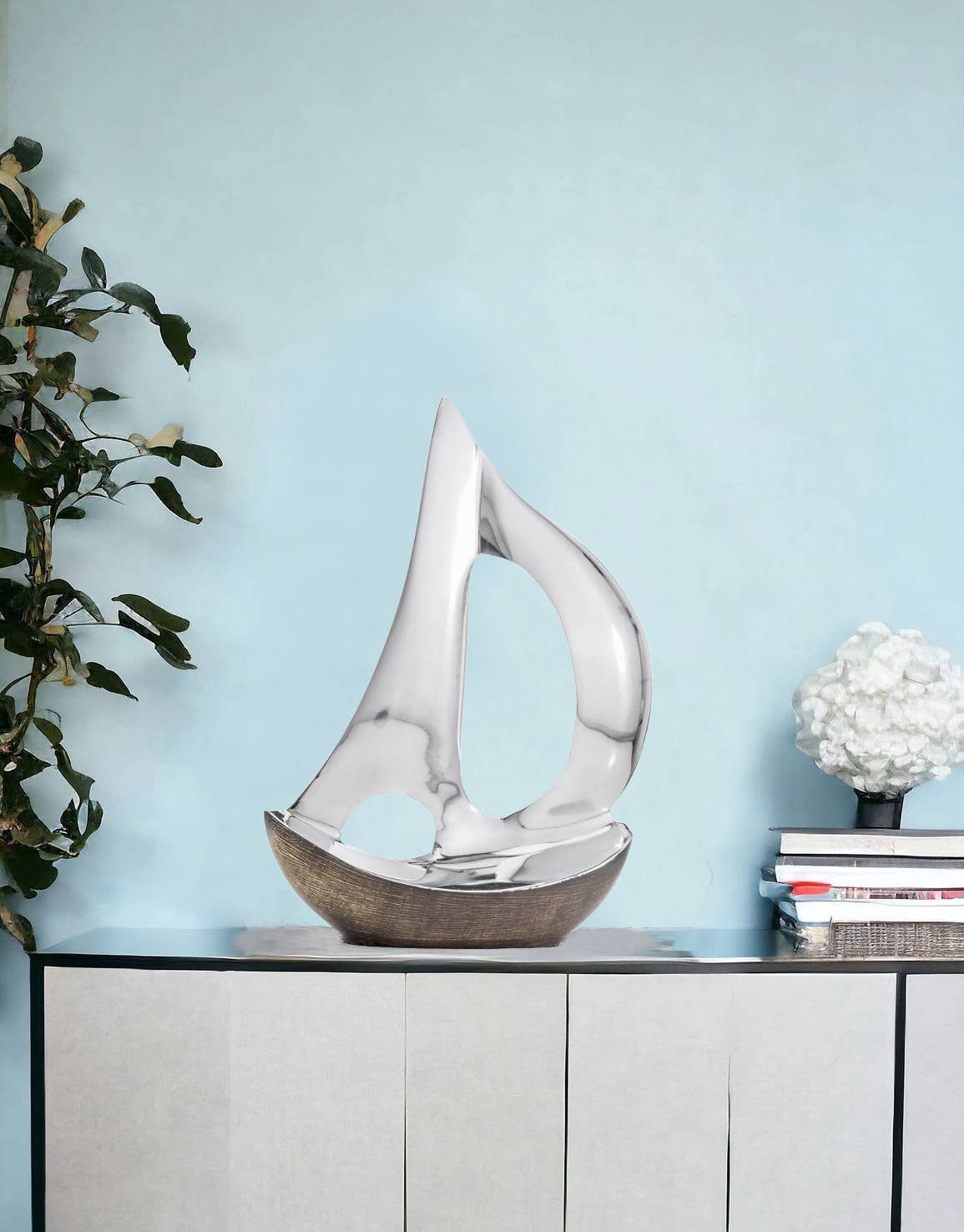 Modern Day Accents - Vendita all'ingrosso Decorazioni da tavolo - Veliero con Scafo Scuro2