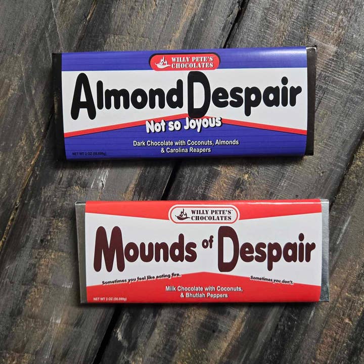 Willy Petes Chocolate Co - Wholesale Chocolate Bar - Mounds of Despair Chocolate Bar2
