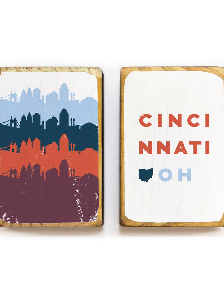 Cincinnati, Ohio, Skyline - Buchstützen für den Großhandel von ARCHd