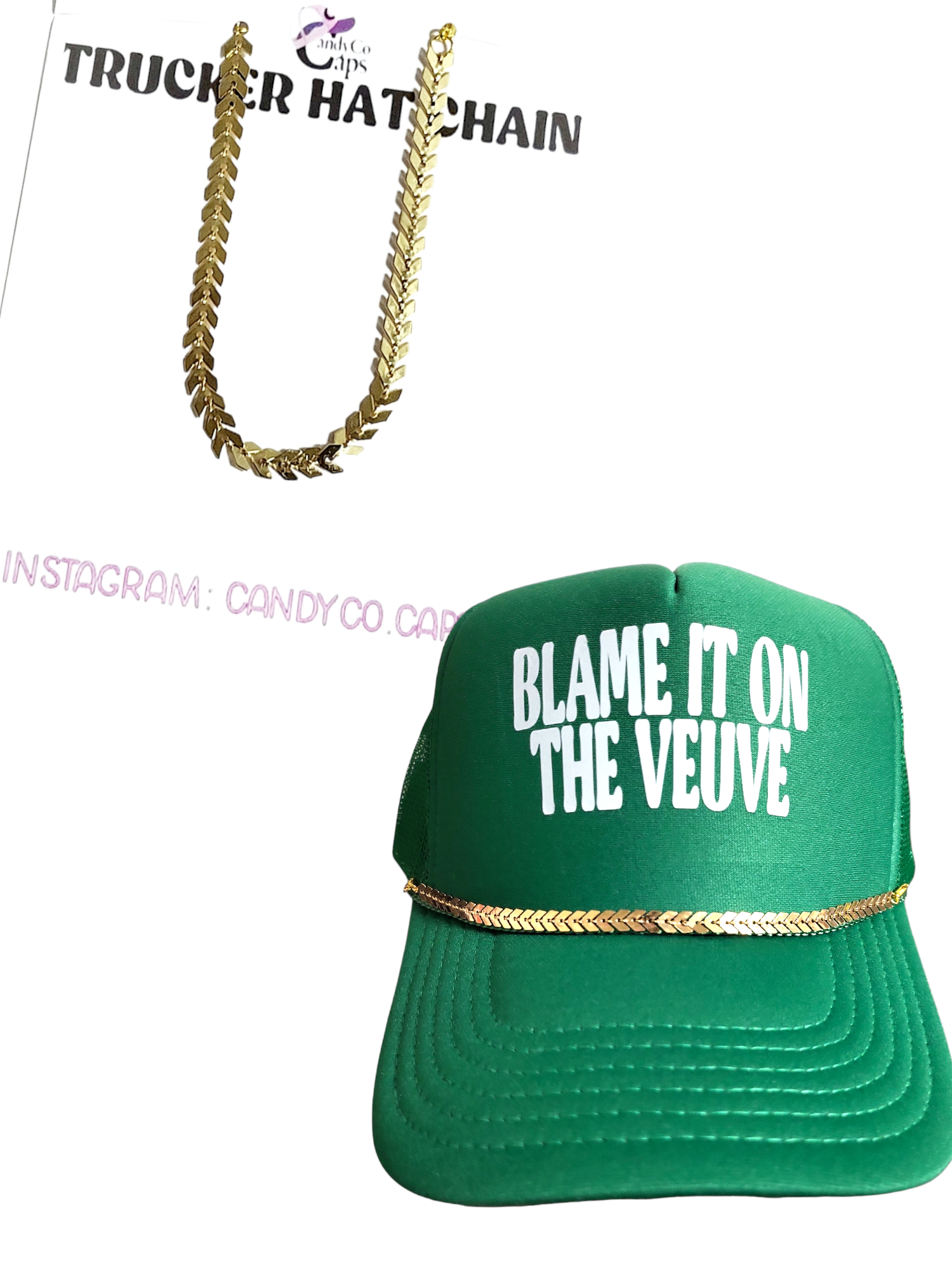 The Candy Collections - Wholesale Hat Accessory - Women's - Online Trucker Chain hat bar personalization supplies brooch24