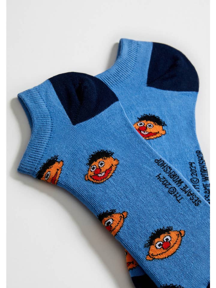 Azul BeSesameStreet Epi - 100% Organic Cotton Ankle Socks de venta al por mayor en Faire2