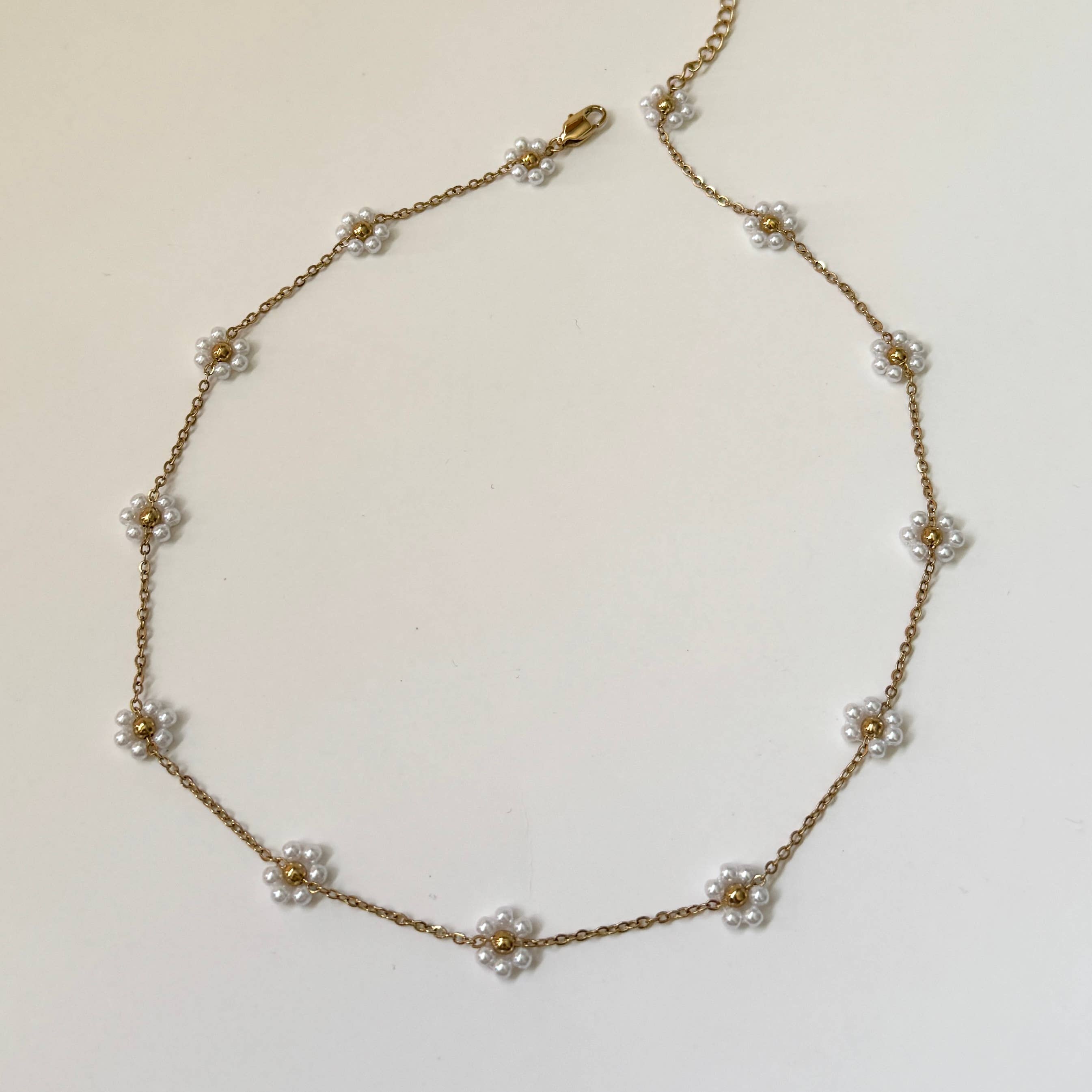 Namaste Jewelry - Wholesale Beaded/Pearl Necklace - Pearl Flower Necklace2