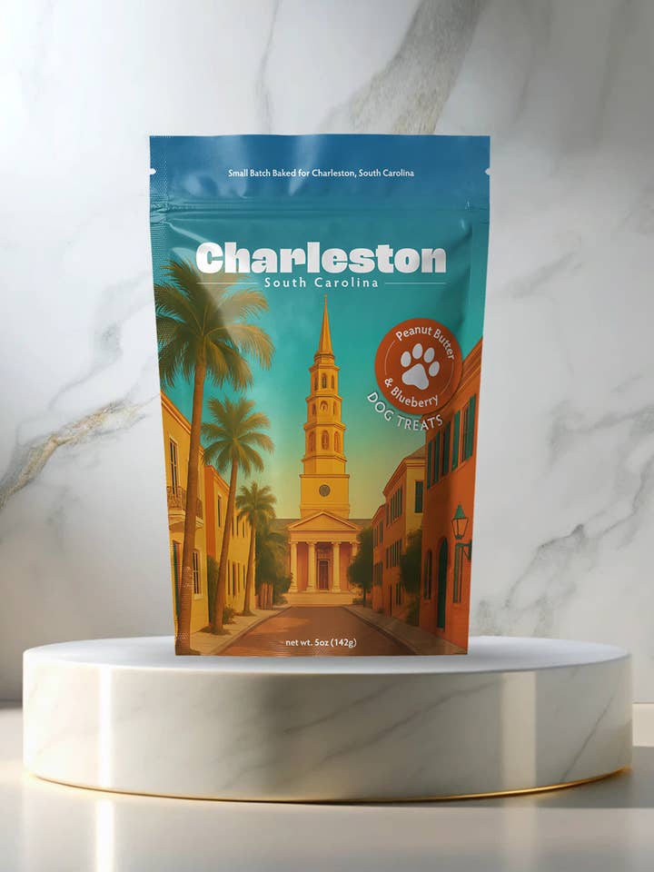 Charleston, SC Souvenir Dog Treats - 5oz Small-Batch for wholesale by Neoteric Brands