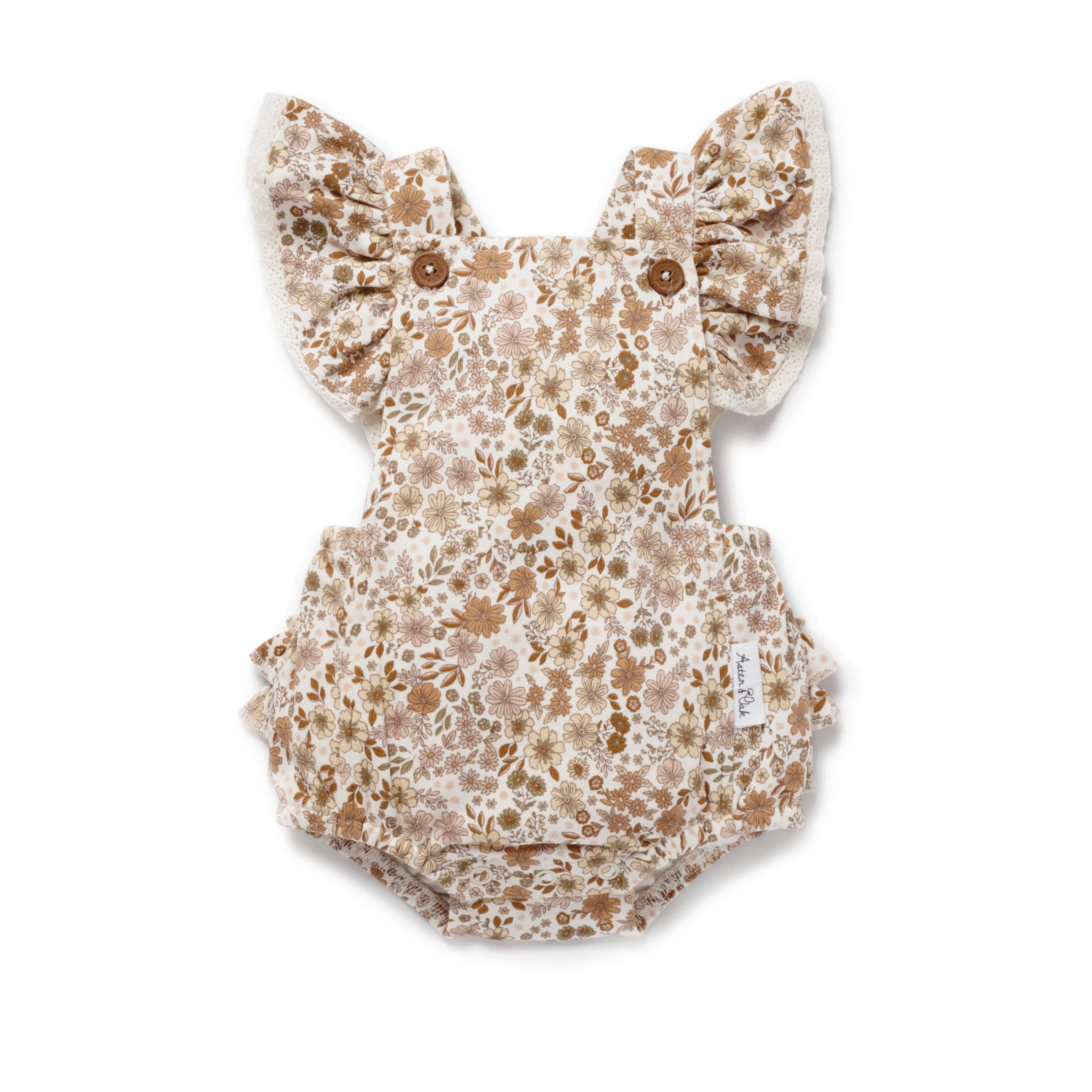 Natuurlijk Bailey Bloemige Flutter Jumpsuit voor groothandel op Faire0