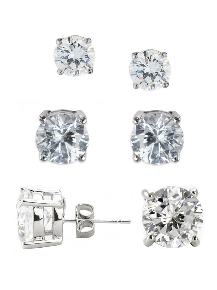 Round CZ Box Set for wholesale by CZ by Kenneth Jay Lane