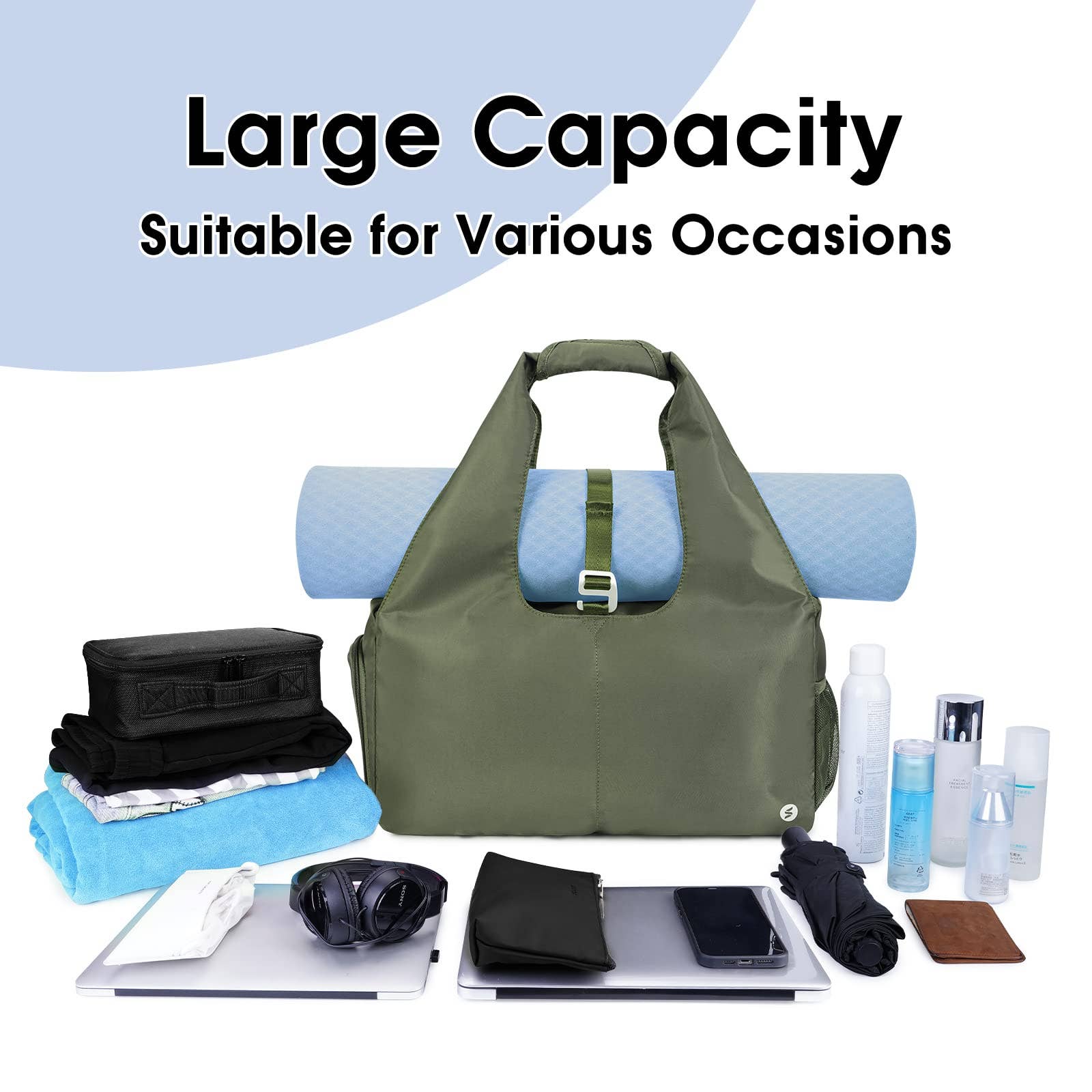 wandf – Großhandel Sporttasche – Unisex – Sportsnew Yoga-Trainings-Tasche mit Nass- und Trockentaschen und Schuhfach - SN313015