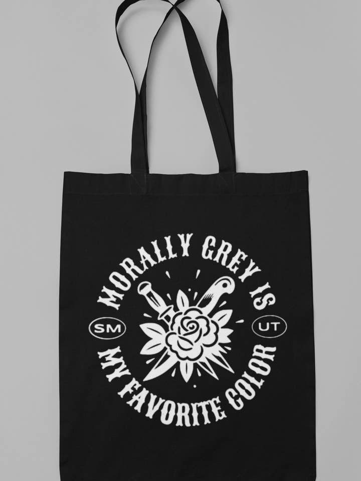Morally Grey Is My Favorite Color, borsa a tracolla Book Smut per la vendita all'ingrosso da parte di Wickedly Divine Shop