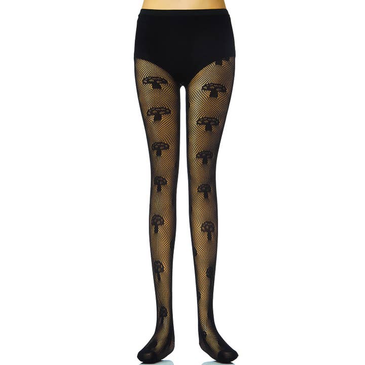 MUSHROOM FISHNET STOCKINGS for wholesale by Girly